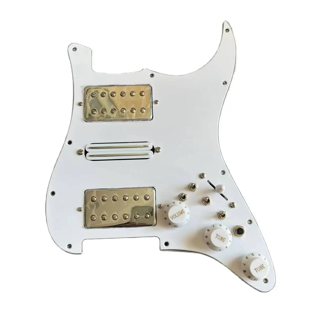 Prewired HSH Pickguard Loaded Alnico V Humbucker Pickups,Multifution 7 Way Switch Coil Split