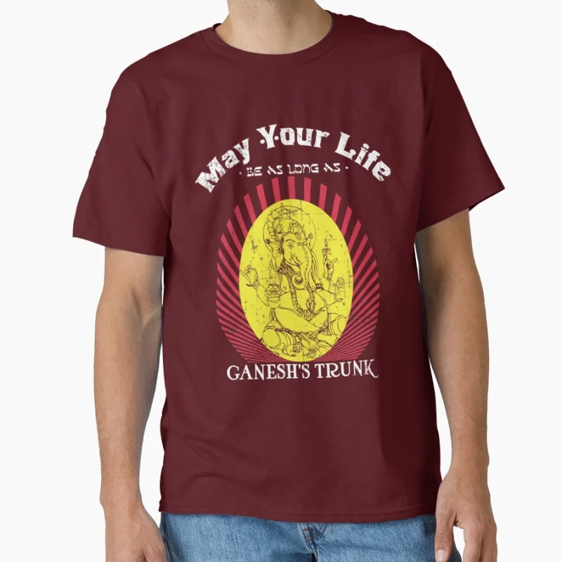 May Lord Ganesh Give You An Answer For Every Prayer Gift t shirt for man Large size Tops S-6XL 100% cotton Clothes