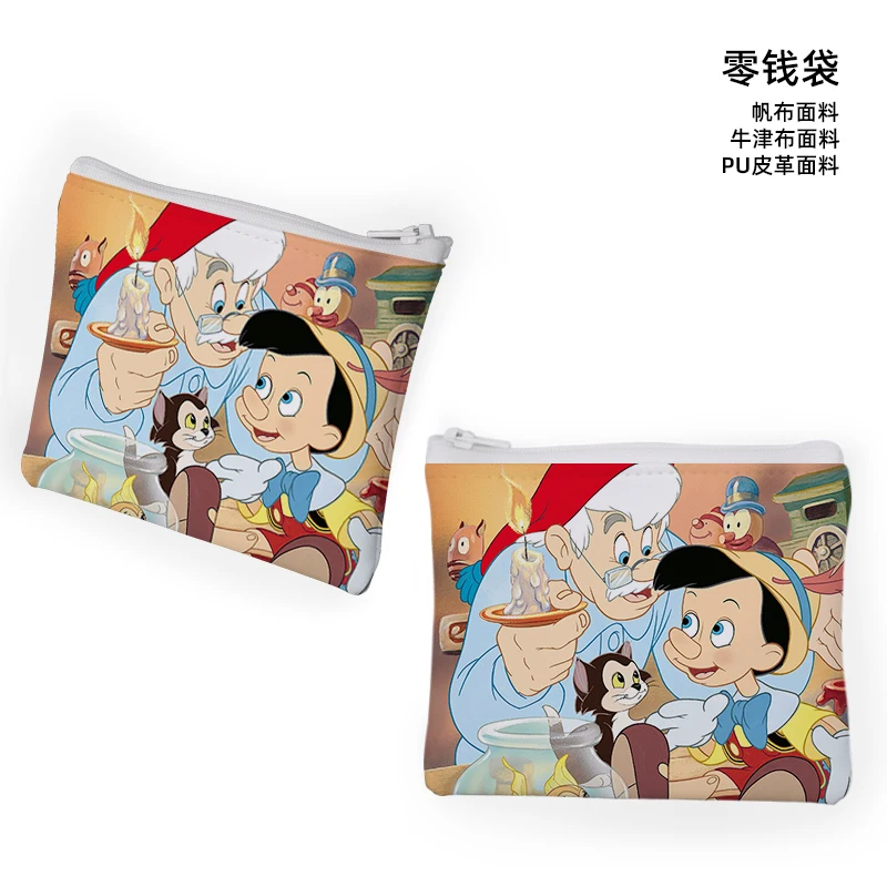 Disney Pinocchio C871 Anime Customized Cosmetics Bags Cartoon Coin Bag Storage Handbag Stationery Birthday Gift