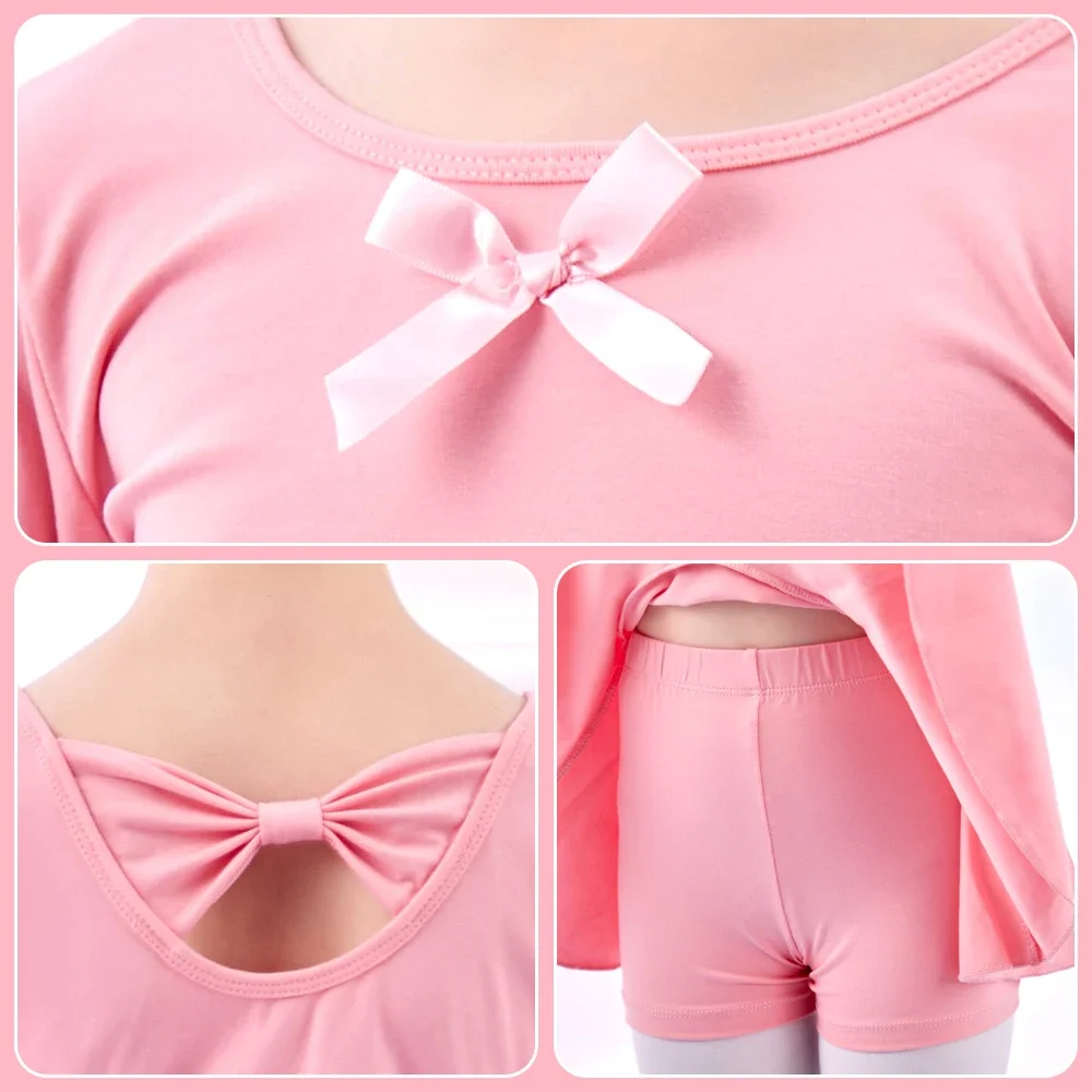 長袖レオタード女の子幼児キッズダンスバレエ体操ボディスーツ衣装レオタード