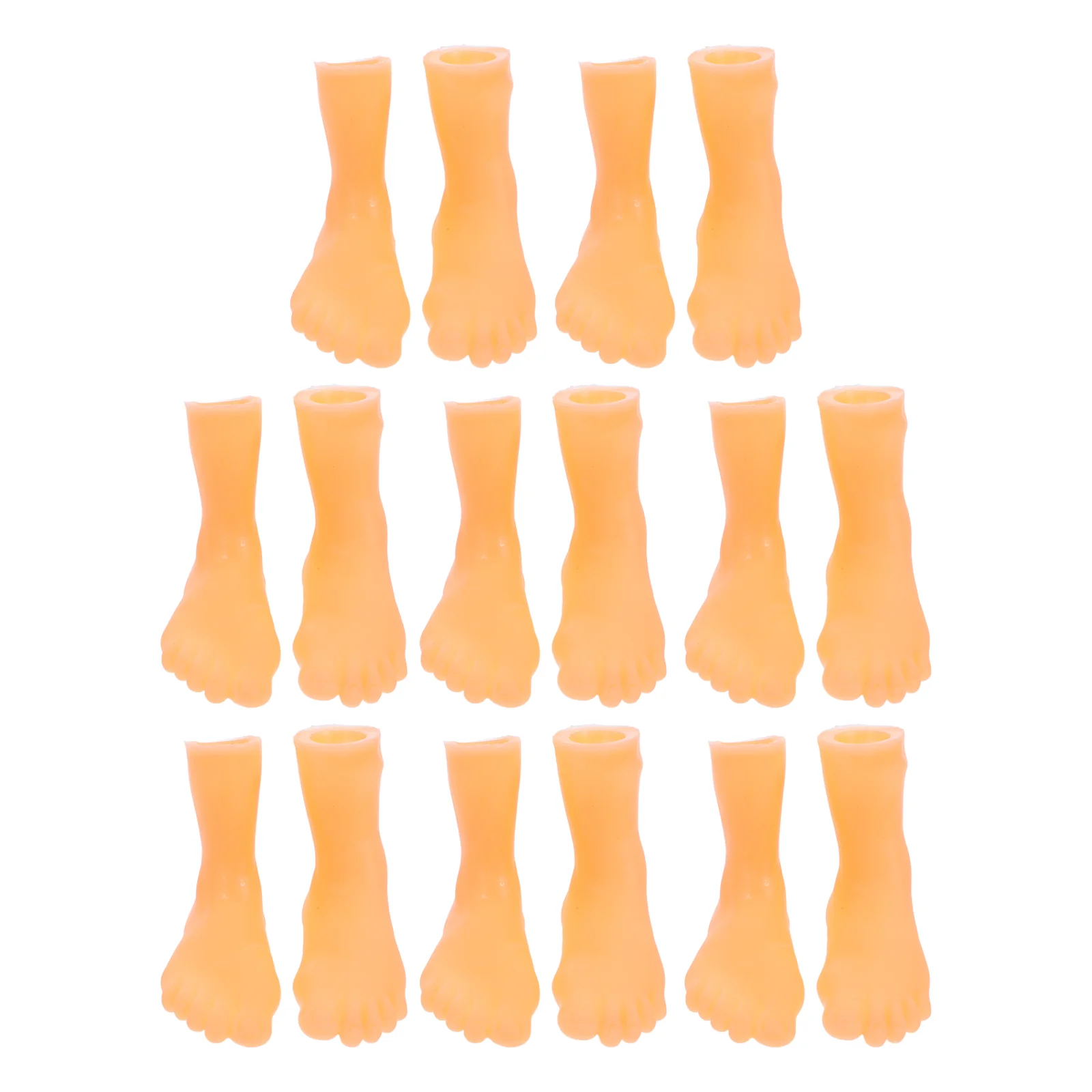 

16 Pcs Hands Feet Funny Supplies Finger Puppet Three-dimensional Toy Wearable Model Vinyl Teaching Gathering Soft Material