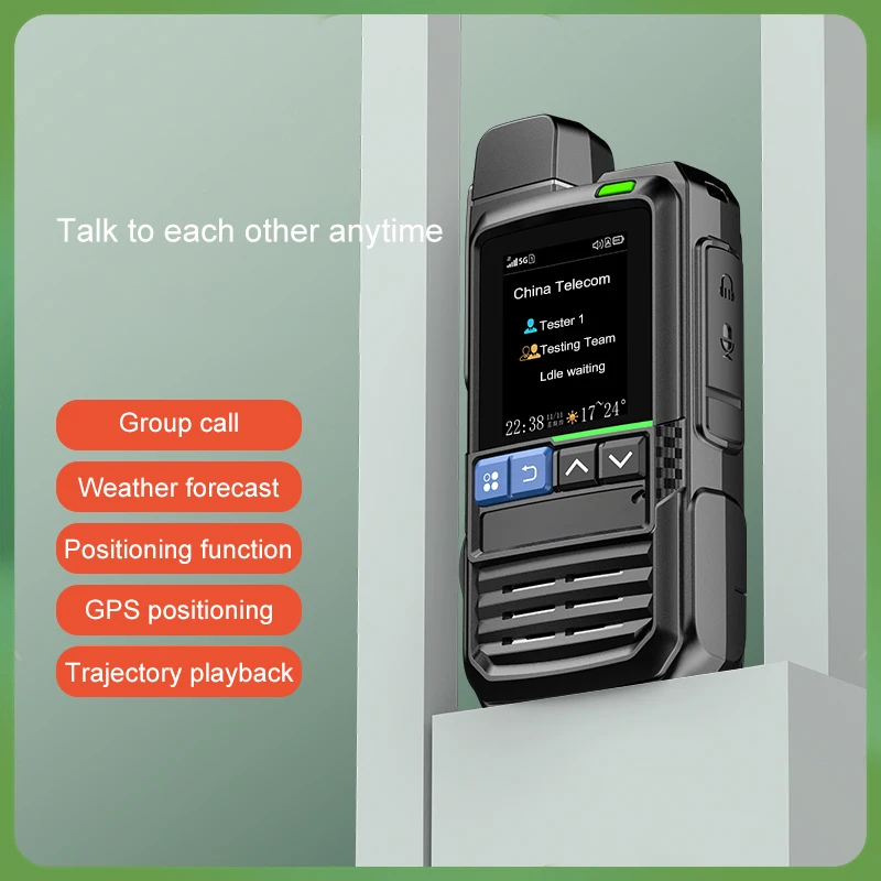 T10x Walkie Talkie Type C Charging Portable Handheld Two-Way Radio 9-level Noise Reduction HD Sound Quality GPS Walkie-talkie