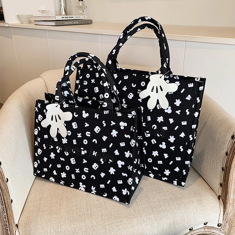 

Luxury Designer Handbag for Women's Fashion Designer Bag Brand Letter Printing Female Girls Shopper Canvas Tote Shoulder Bag