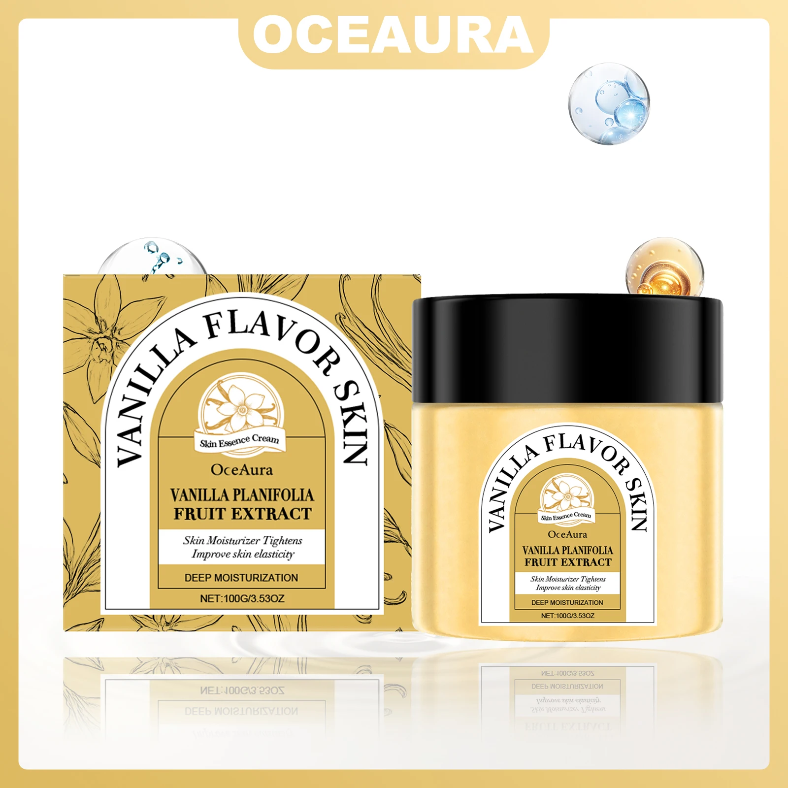 

OCEAURA 100g Skin Essence Cream Improve Elasticity Firming Skin Long-lasting Lock in Moisture Easy to Absorbs Prevent Dryness