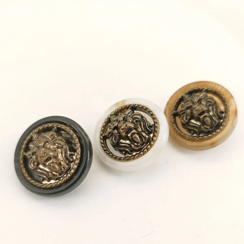 Neues Produkt Löwenkopf-Knöpfe Schaftknöpfe DIY Kleidungsdekorationsknöpfe Nähzubehör Nähknöpfe 10 Stück 18/23mm – Detail 1
