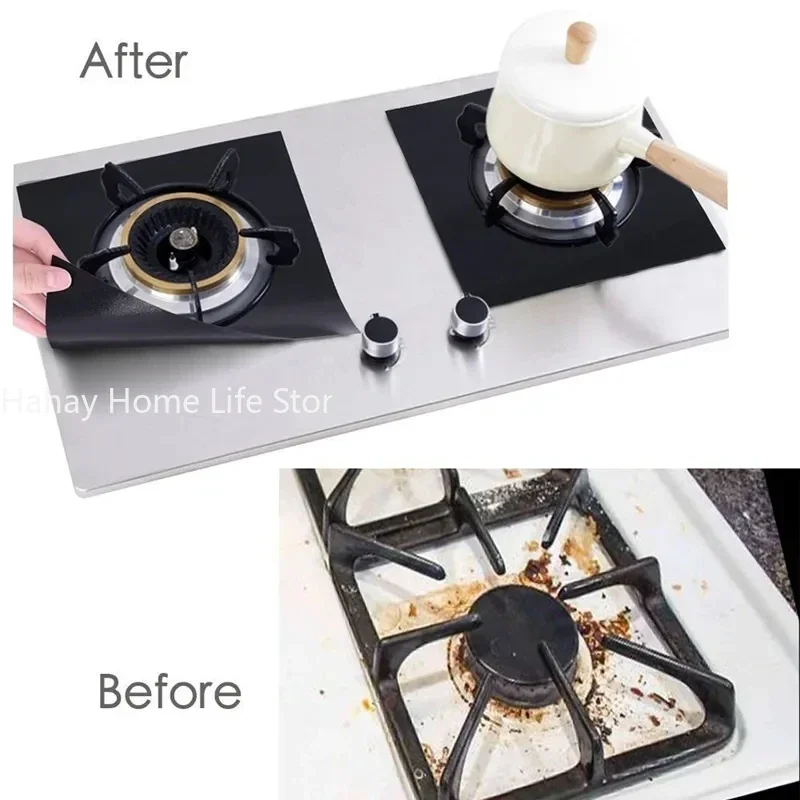 Gas Stove Protector Cooker Cover Liner Clean Mat Pad Reusable Oil-proof Gas Stove Stovetop Protector Cookware Accessorie