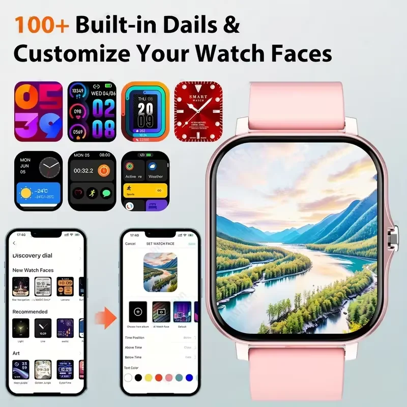 ساعة ذكية Y13 Pro Max لمراقبة معدل ضربات القلب/النوم، بلوتوث لاسلكية للتحكم بالموسيقى للرجال والنساء