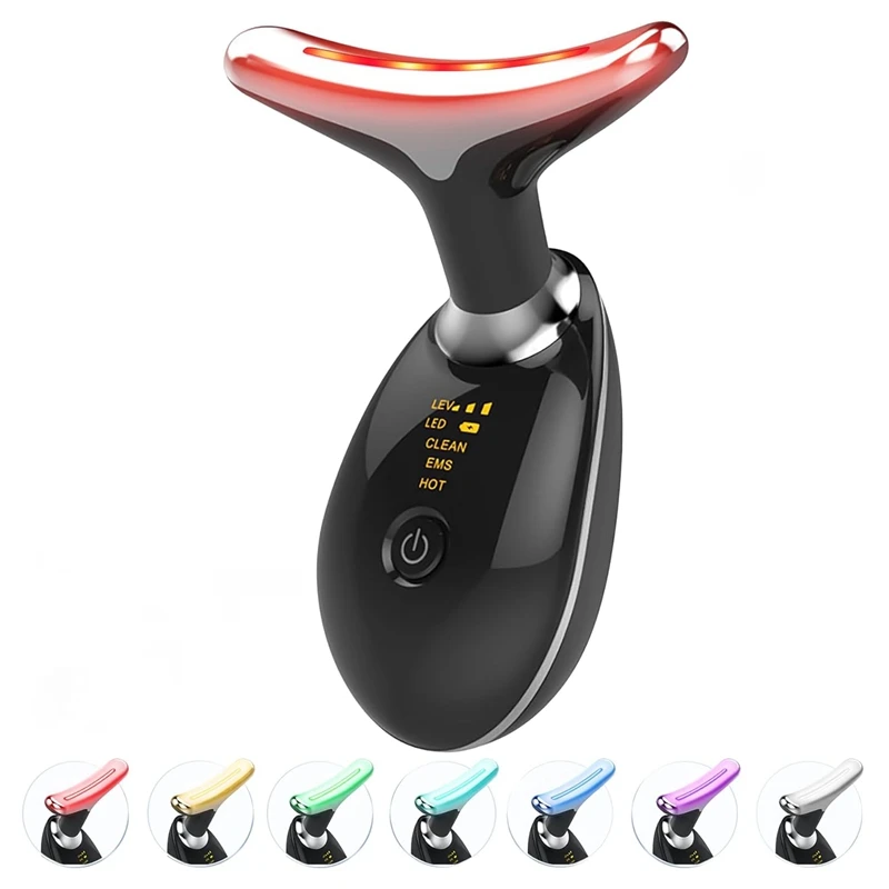 7-In-1 massaggiatore viso antirughe dispositivo per scolpire il viso dispositivo per la cura della pelle degli occhi del collo del viso per donne e uomini durevole