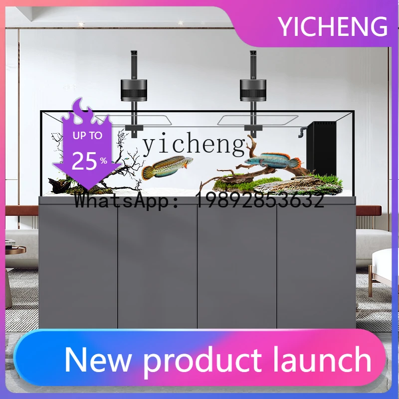 

Аквариум для аквариума, гостиная, нижний фильтр, ландшафтный дизайн, ультрабелый, встроенный, растягивающийся, прямоугольный перелив