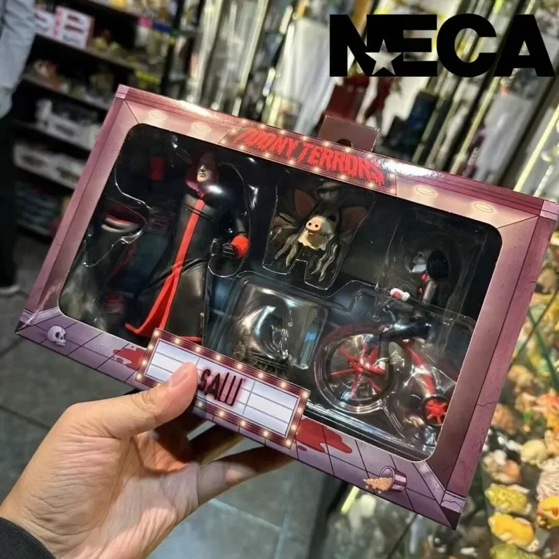 

Original NECA Halloween III Season Of The Witch Toony Terrors SAW Action Figure Horror Model Toys Christmas Gift 3pcs set