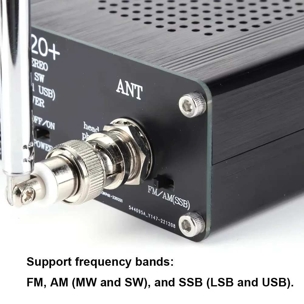 ATS-20+ Plus Si4732 Full Band Radio Receiver FM AM MW&SW SSB LSB & USB 0.96 Inch OLED Screen Built-In Speaker with Antenna