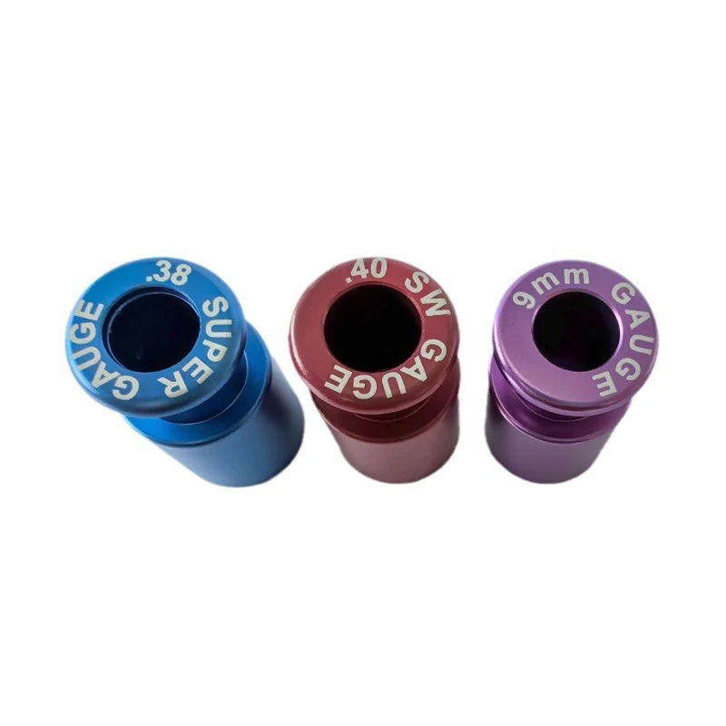 مدقق رصاصة الذخيرة متعدد العيارات، 9 مم/.40S&W/.38Super/5.56/7.62 مقياس الغرفة لإعادة التحميل بدقة وقياس مساحة الرأس