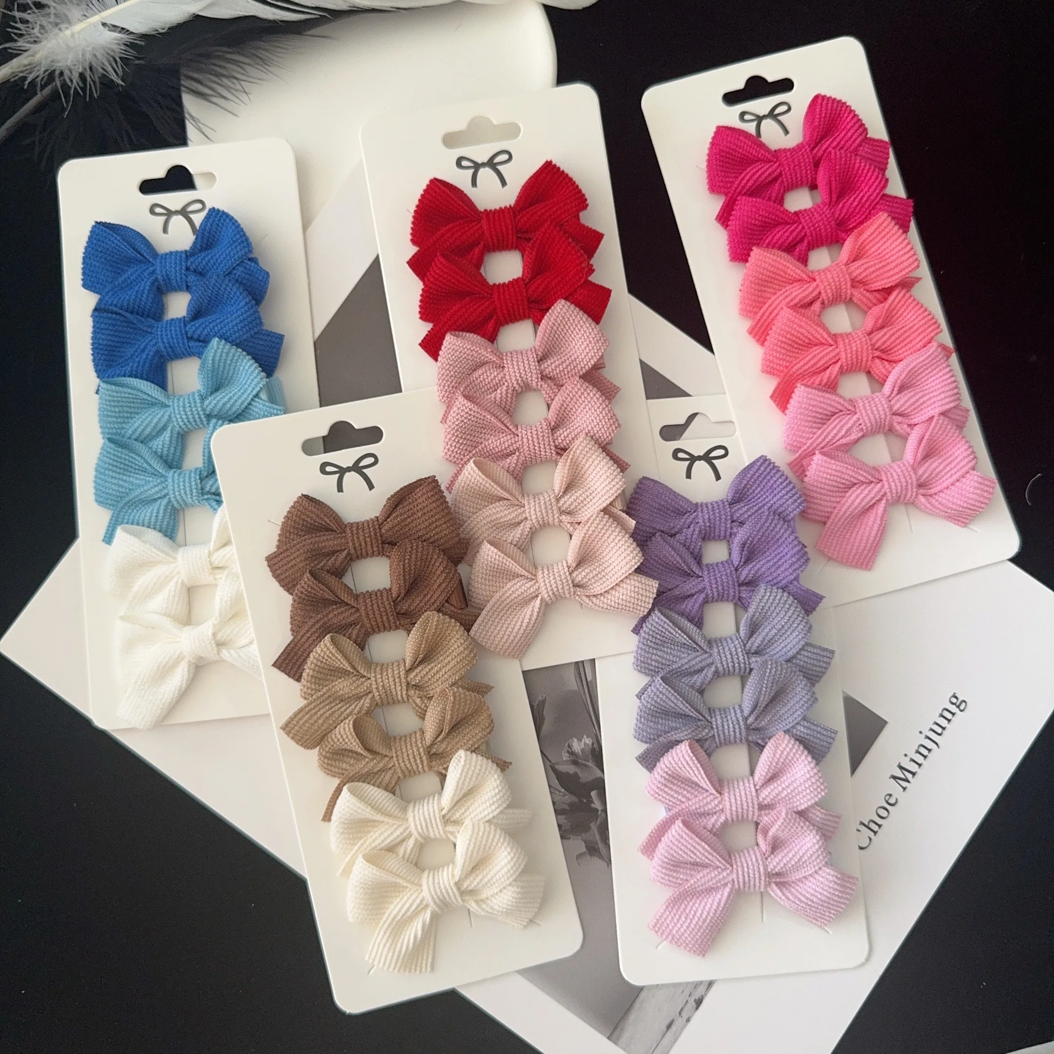 

6Pcs/set Girls Princess Colorful Hairpins Hair Bows Nylon Safe Hair Clips Barrettes Infants Toddlers Kids Baby Hair Accessories