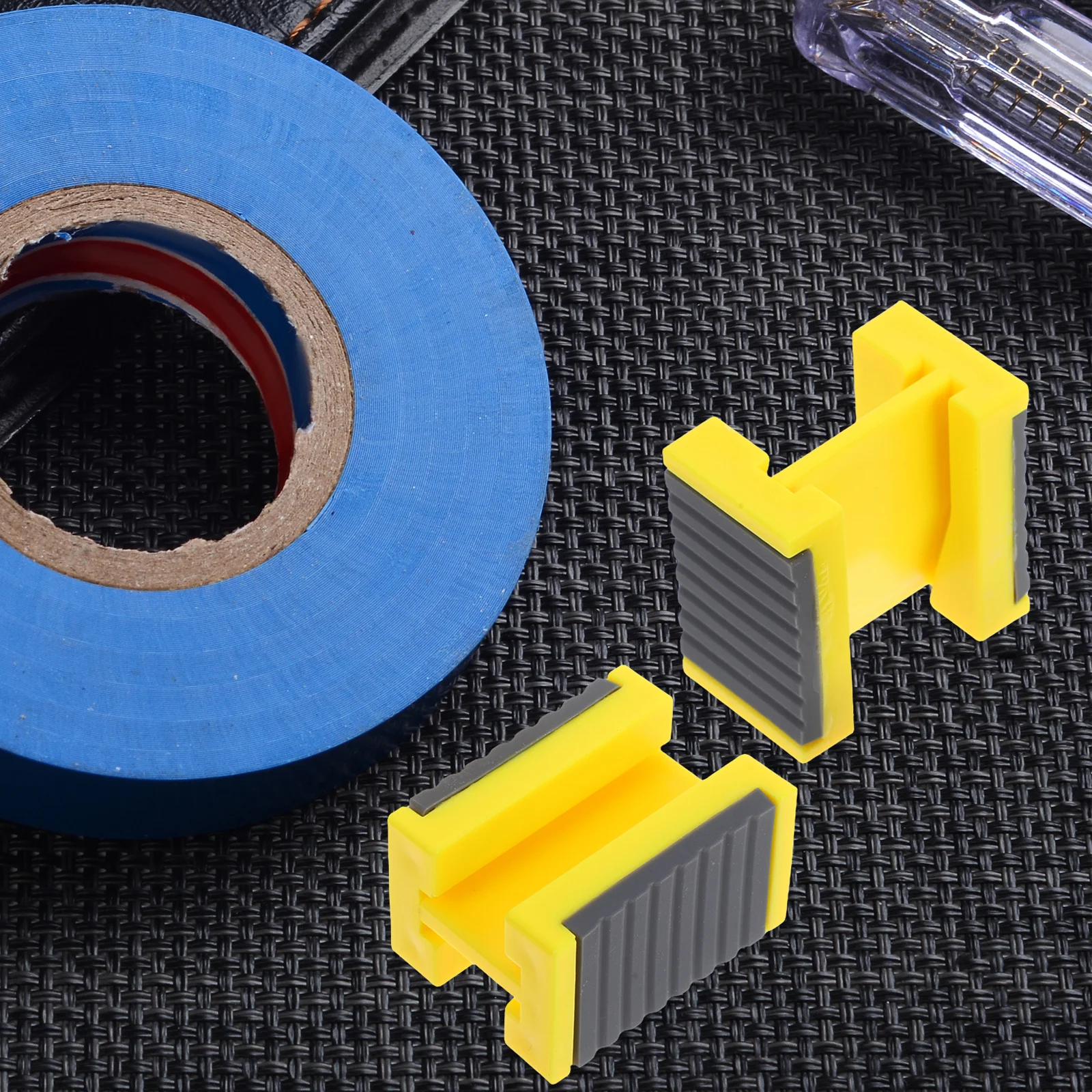 

2pcs Edge Banding Fixer Plastic Edge Tape Holder For Woodworking Drywall Home Projects Lightweight Trim Tool Precision Alignment