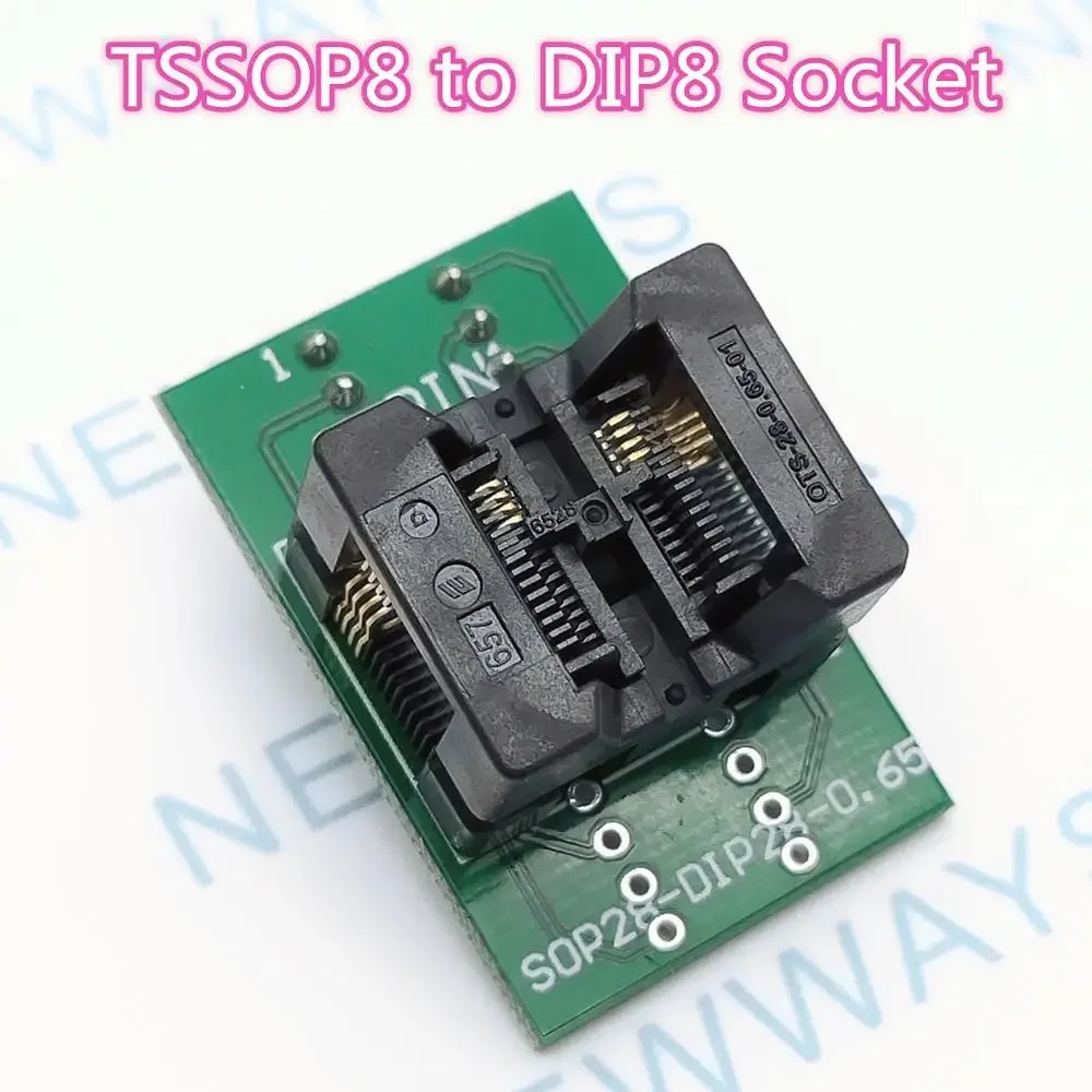 Адаптер для программатора IC Socket TSSOP8 на DIP8, тестовый блок OTS-8 - Shenp 0.65 - 01