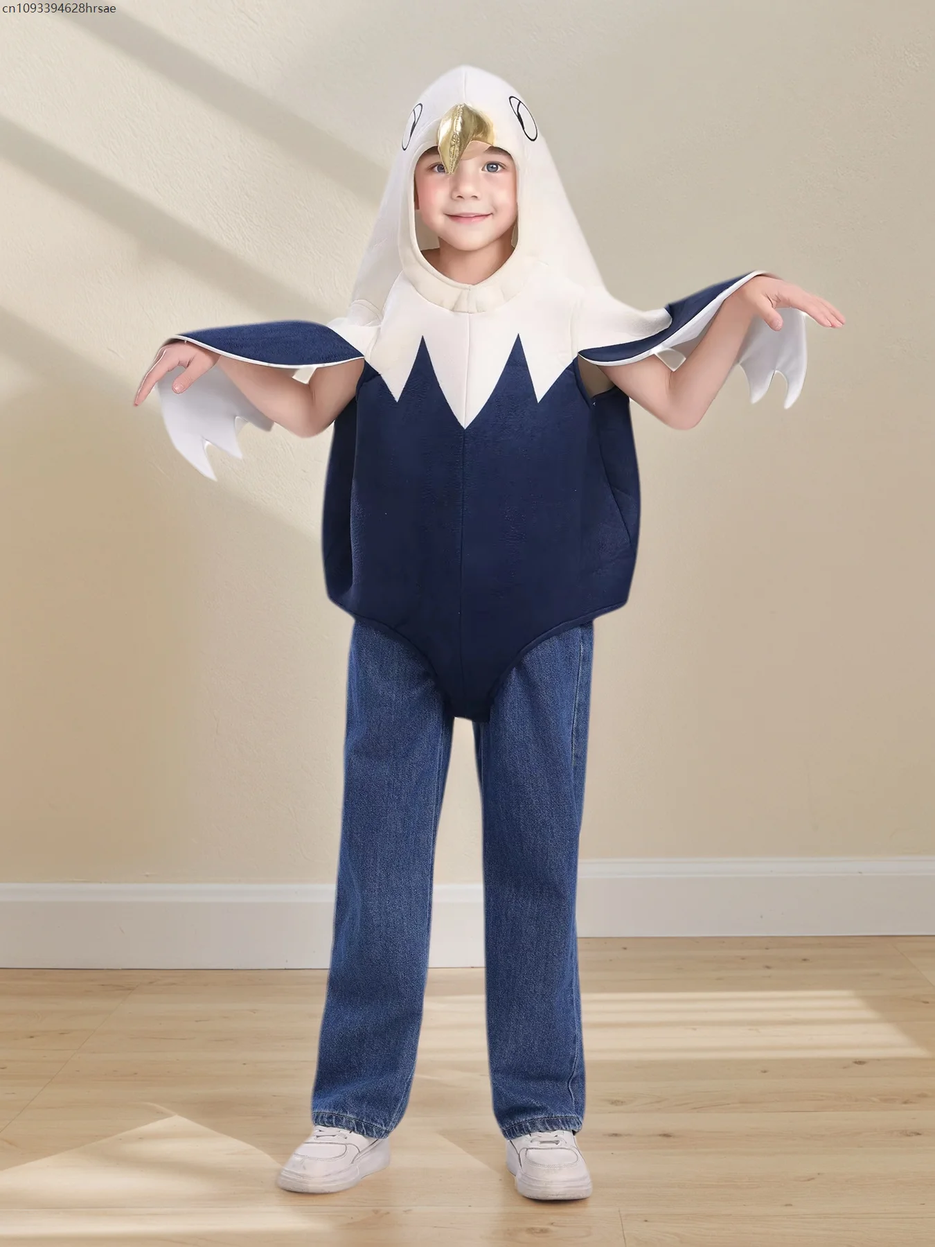 الأطفال الفتيان والفتيات لطيف ليتل أصلع النسر تأثيري حلي للحزب الأحداث المدرسية ألعاب احتفالية الزي الحيوان بذلة الحفلات