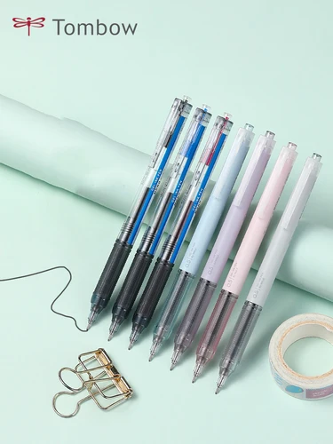 Tombow-Bolígrafo de secado rápido para estudiantes, bolígrafo monográfico neutro de 0,5mm/0,38mm, negro, rojo, azul, suministros para estudiantes, nuevo, Japón