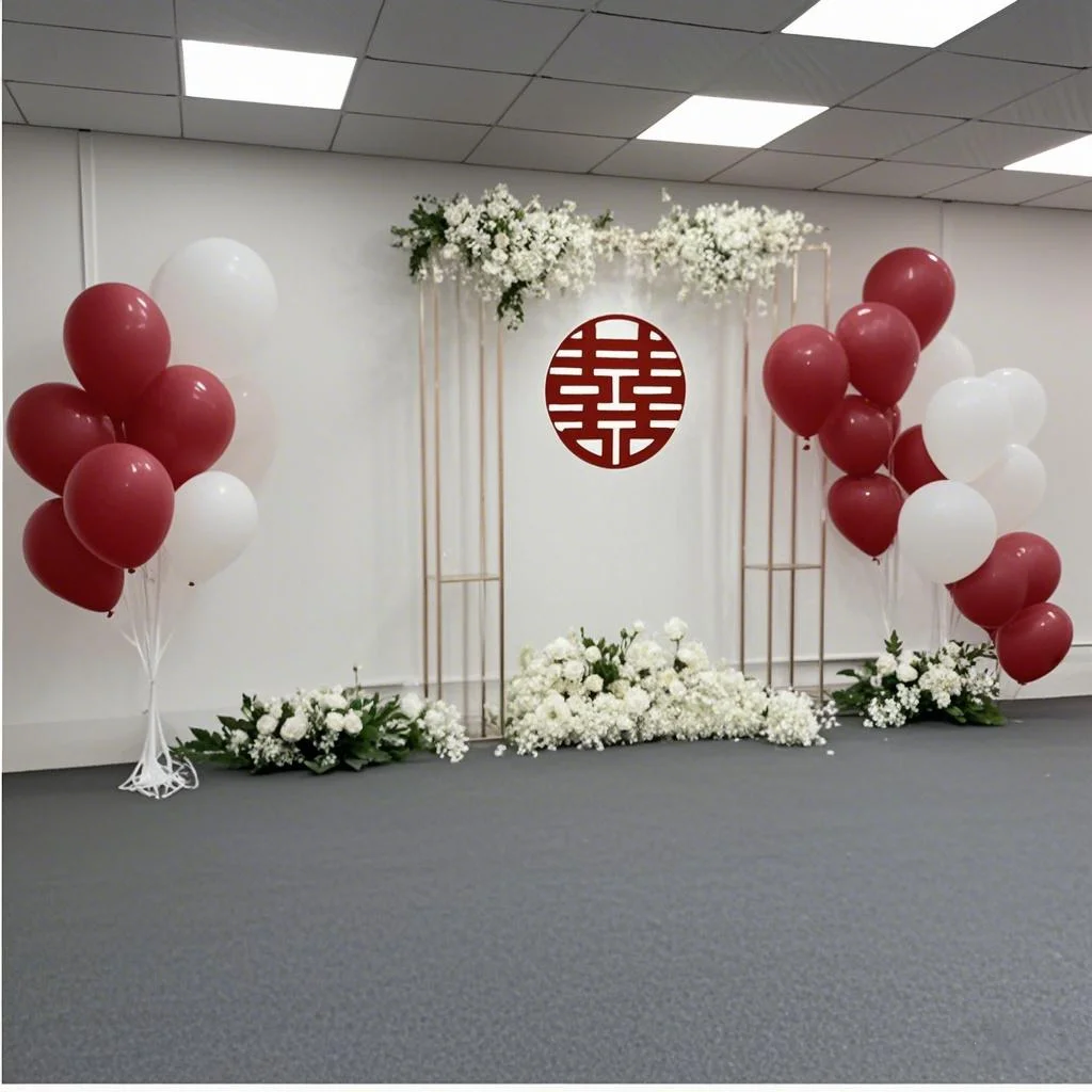 

New Square Arch High Quality Flowers Rack Gold Set Party Stage Decor Electroplate Wedding Background