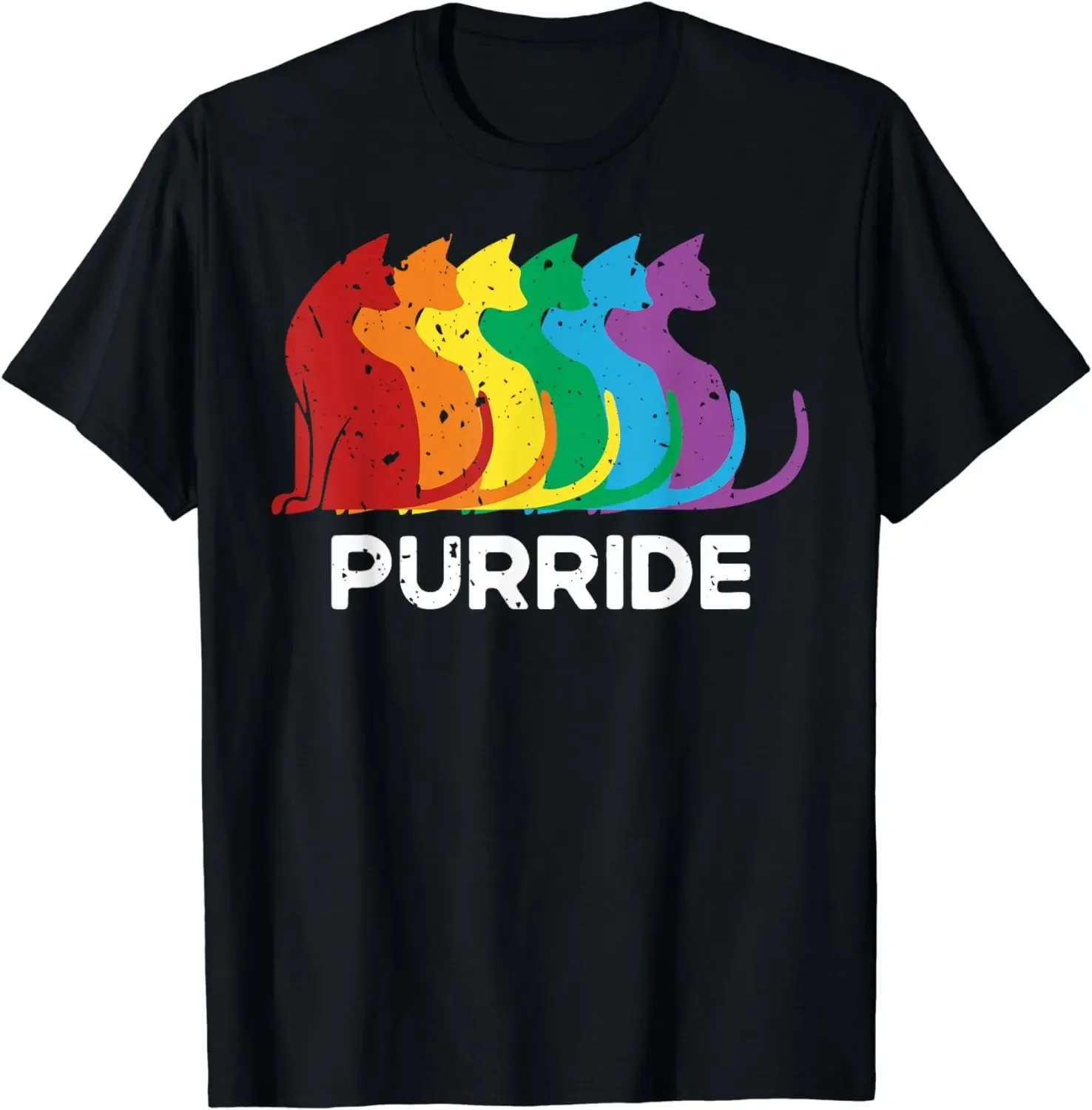 Tops  Shirts for Women  Y2k Clothes  Ropa Mujer Purride Cat Pride Ally LGBT Community Rainbow Pride T-Shirt