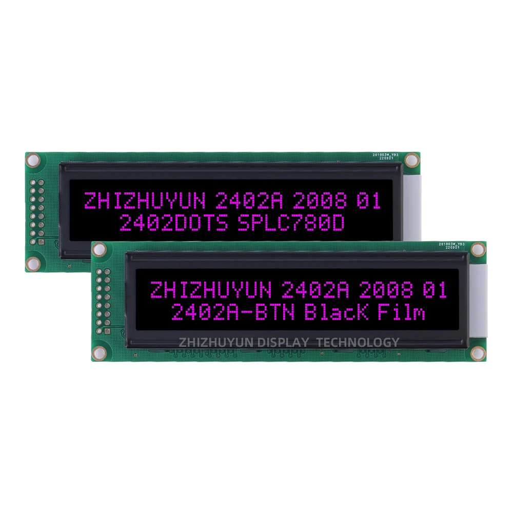 Imagem -04 - High Brightness Lcd Filme Preto Btn Texto Verde 24x2 Dot Matrix Screen Module Qualidade de Exportação 2402a