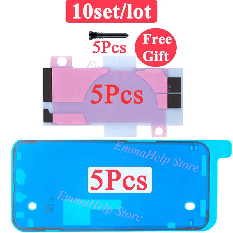 10pcs Battery Adhesive Strips Glue Tape Sticker For iPhone 11 12 13 14 Pro Max 8 7 SE 2022 XS X XR LCD Display Screen Waterproof