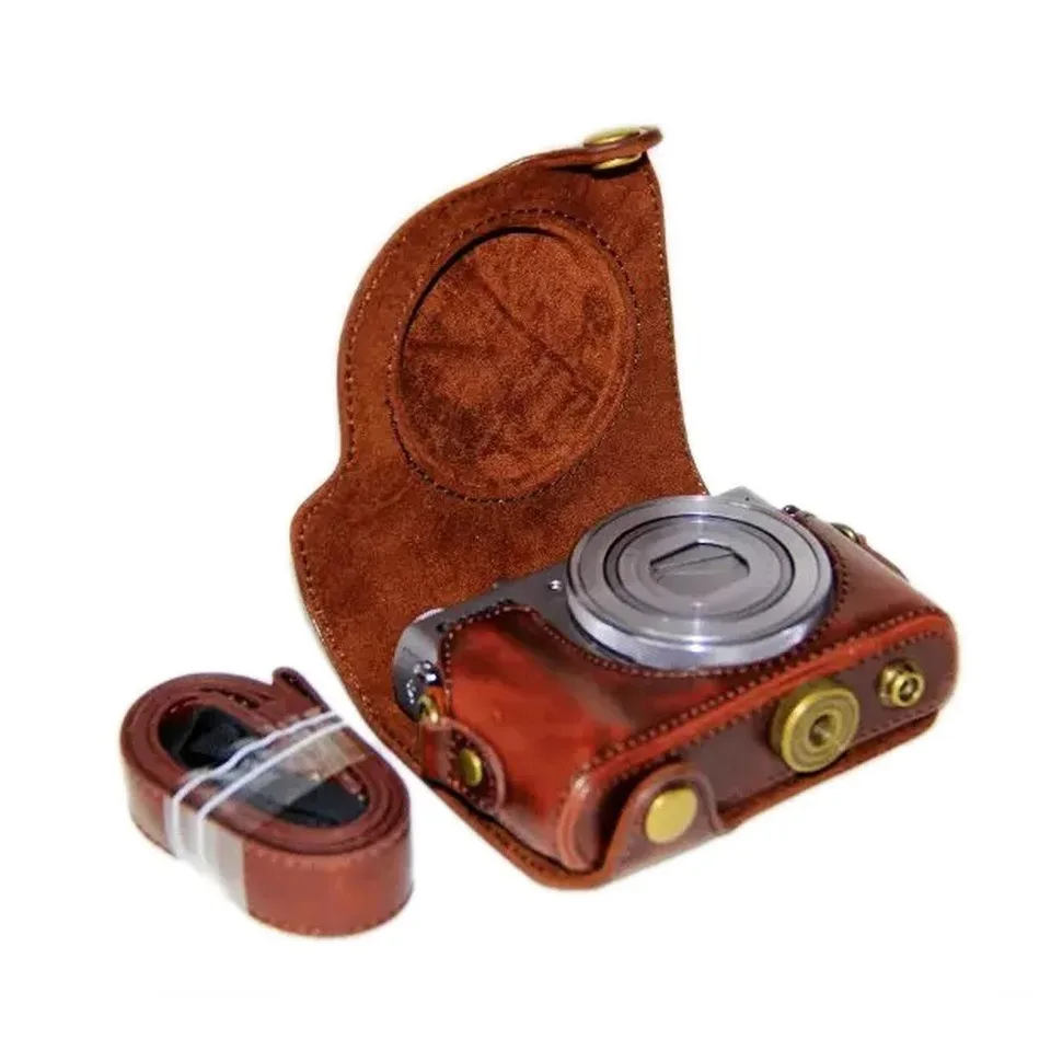 美品 Canon PowerShot G9X Mark II レザーケース付き PU Leather Case for Canon Powershot G9X Mark II G9X2 G9XII S90 S95