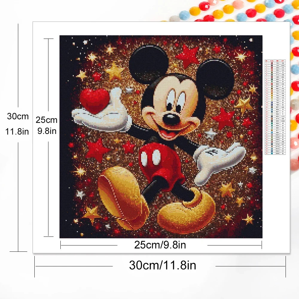 Disney Pittura Diamante 5D Animale Diamante Mosaico Cartone Animato Pieno Quadrato Topolino Ricamo Immagine Strass Decorazioni per la Casa