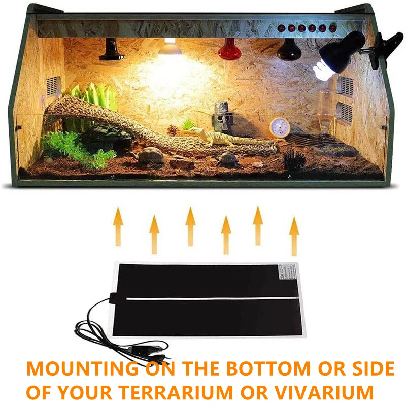 

5 Вт-20 Вт 110 В грелка для скалолазания, террариум для домашних животных, рептилии, тепловой коврик, регулируемый регулятор температуры, инкубаторный коврик, инструменты