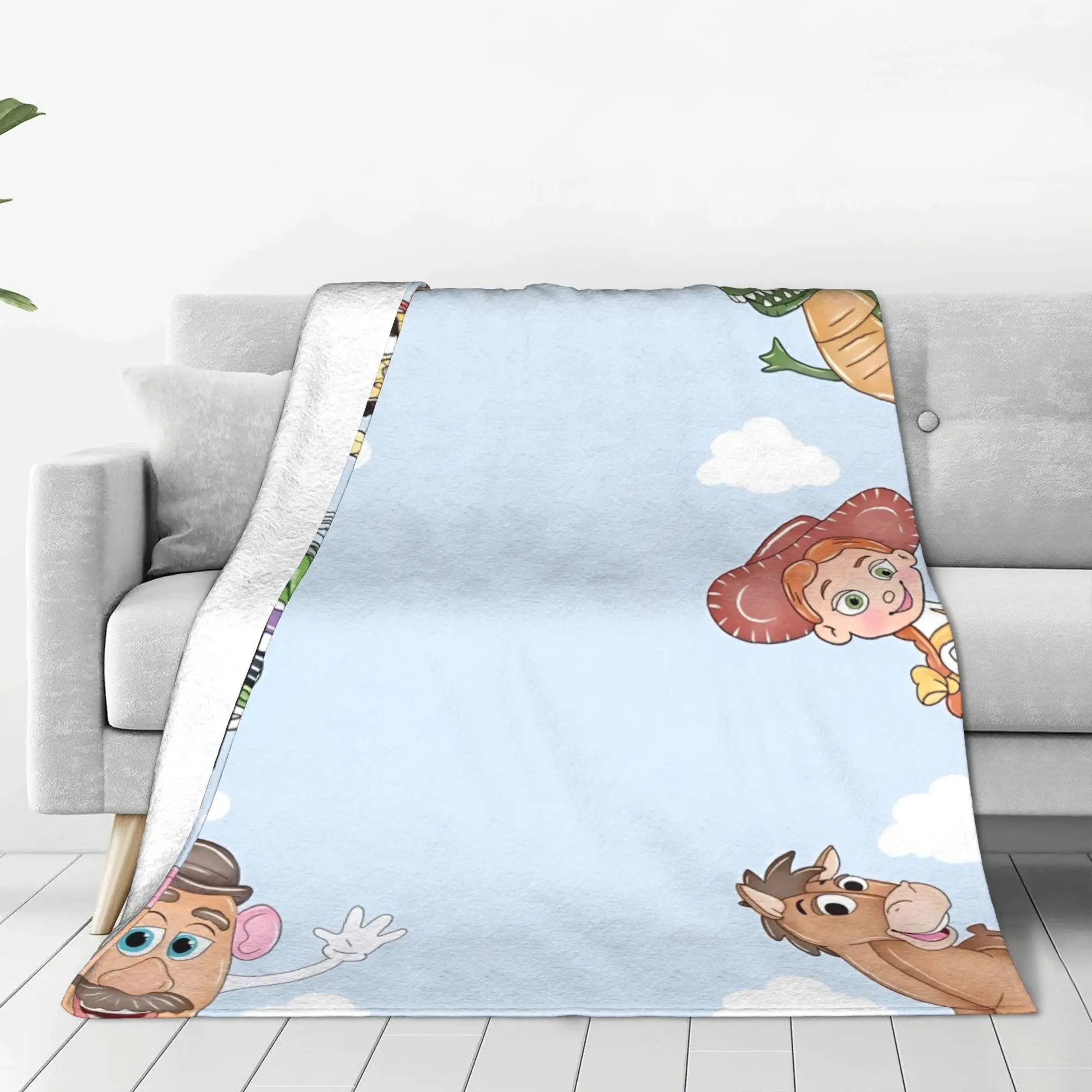 

Одеяло «История игрушек» Базз Лайтер Вуди, флисовое всесезонное портативное супер теплое одеяло для дома, уличное покрывало