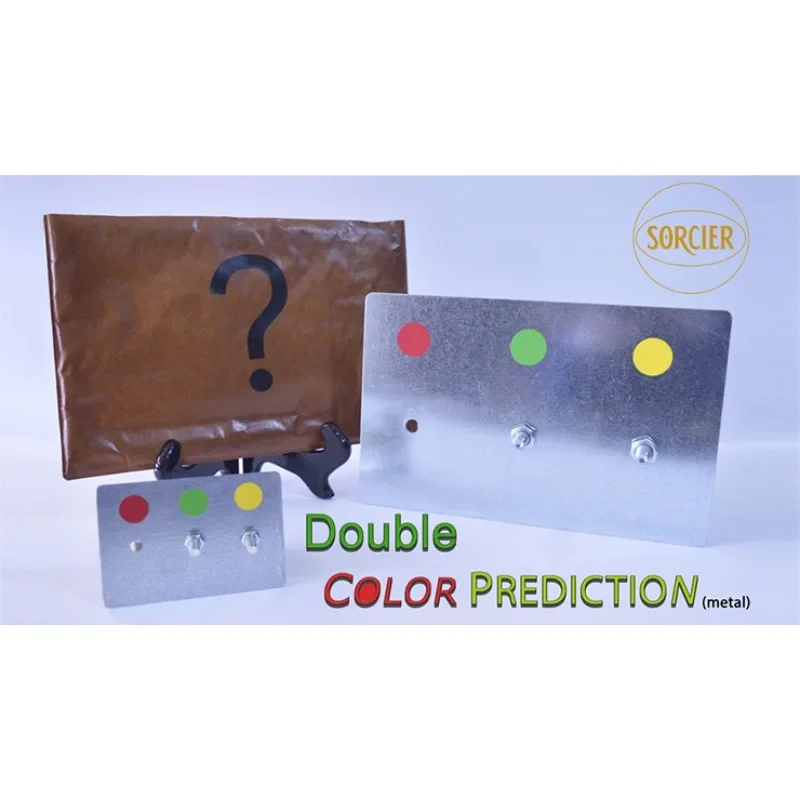 

Double Color Prediction (Metal) by Sorcier Magic Gimmicks Stage / Parlor Performer Magic Tricks Illusions Magicians Props Mind