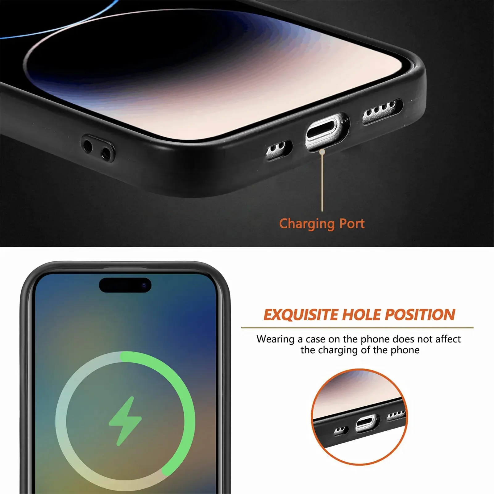 For Magsafe Magnetic Wireless Charging Case For iPhone 15 14 13 12 Mini 11 Pro XS Max XR X 8 Plus SE 2022 2020 Pu Trim TPU Cover