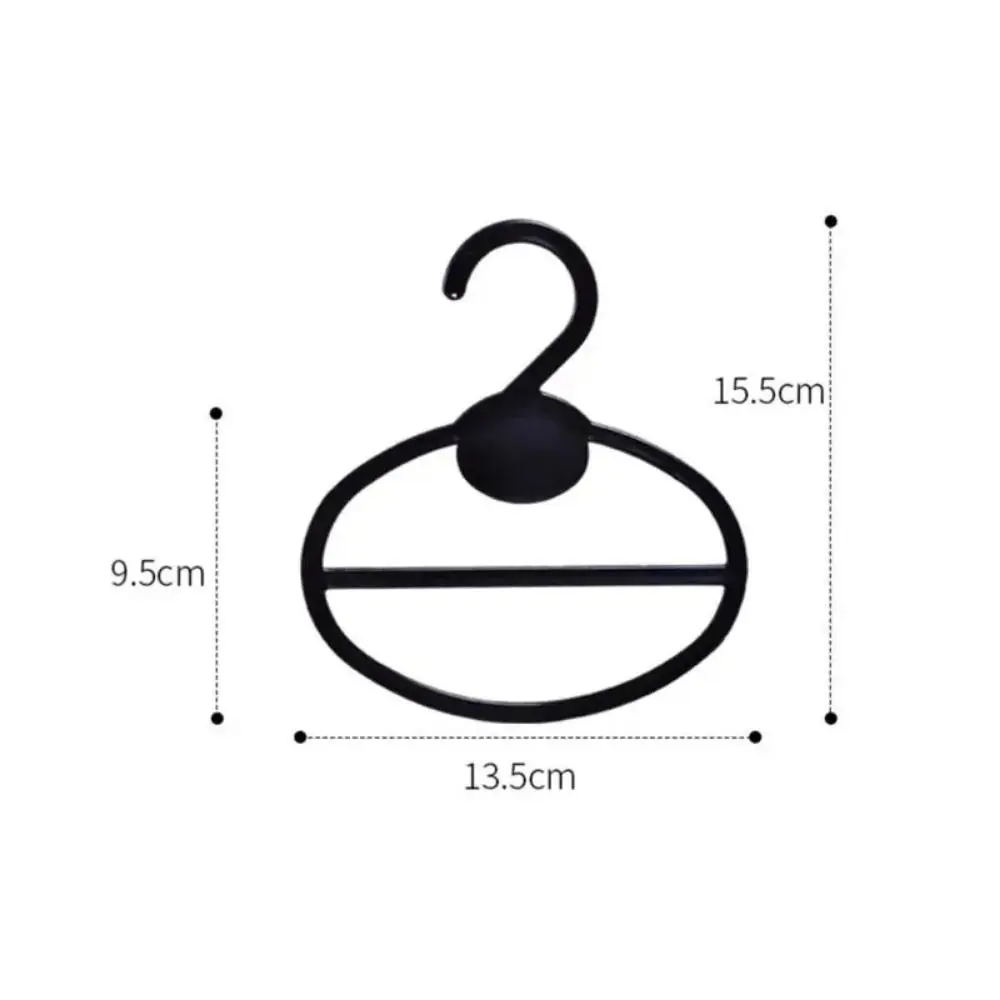 10Pcs Oval Scarf Shawl Tie Holder, Transparent Plastic