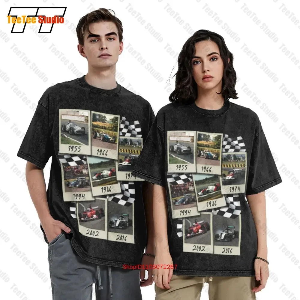 Formula F Cars 1 One Photos Each Decade Vintage Oversized T-Shirt WN0A