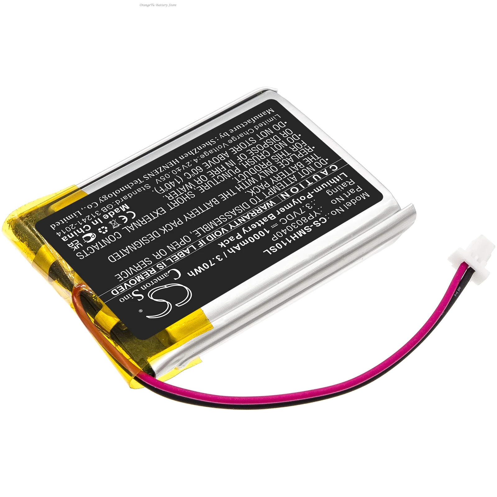 Replacement 3.7V 1000mAh Wireless Headset Battery YP803040P for Sena 10C 10C Pro +TOOLS KIT