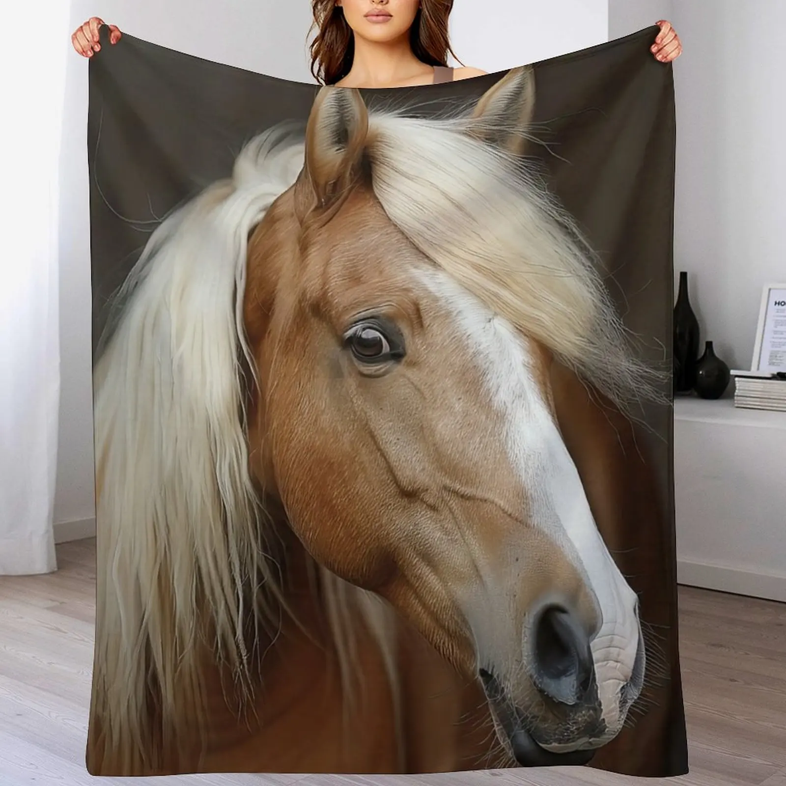 

Beloved Haflinger Horse Throw Blanket Sofas Sofa Throw Moving cosplay anime Blankets
