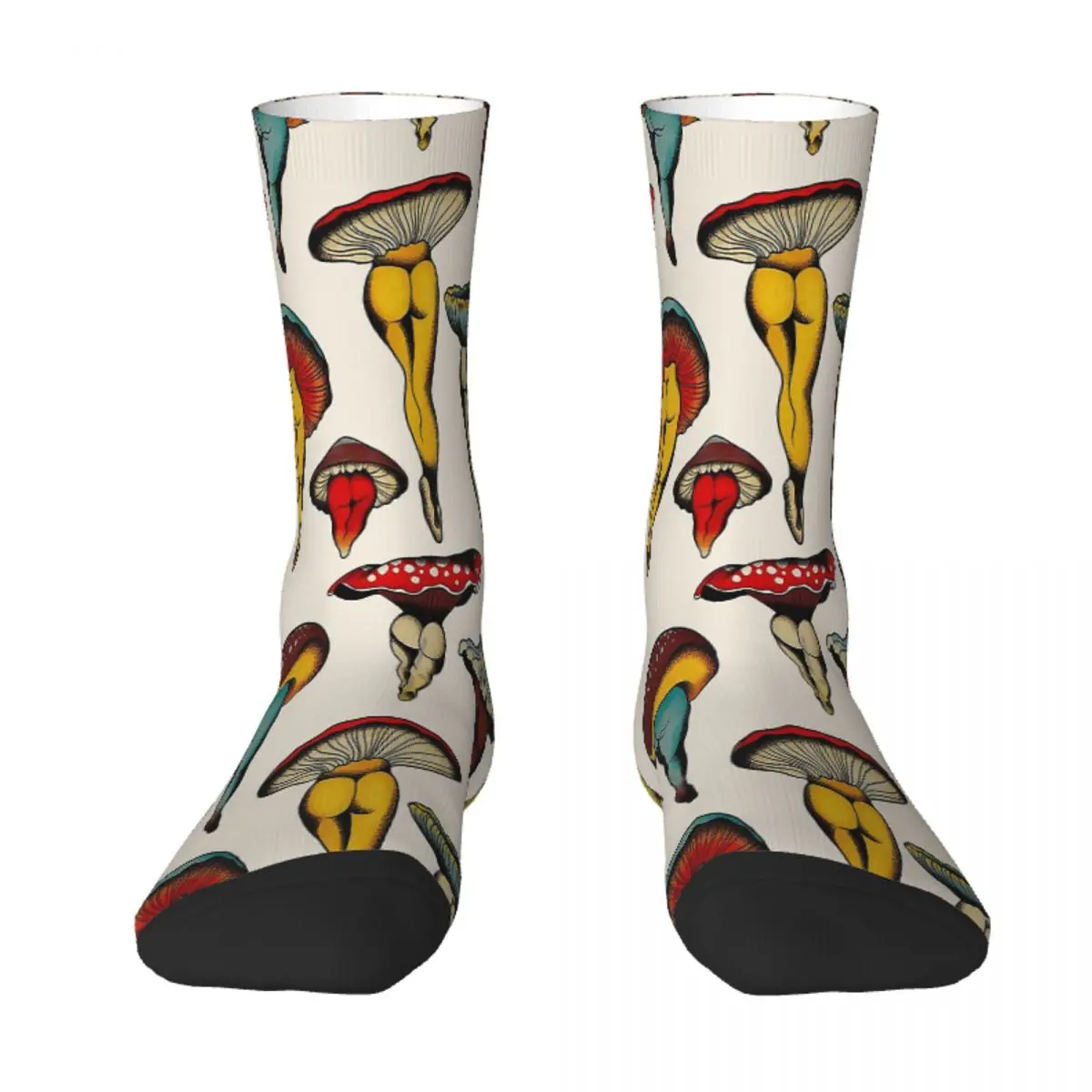 

Sexy Mushrooms Tattoo Socks Male Mens Women Winter Stockings Hip Hop