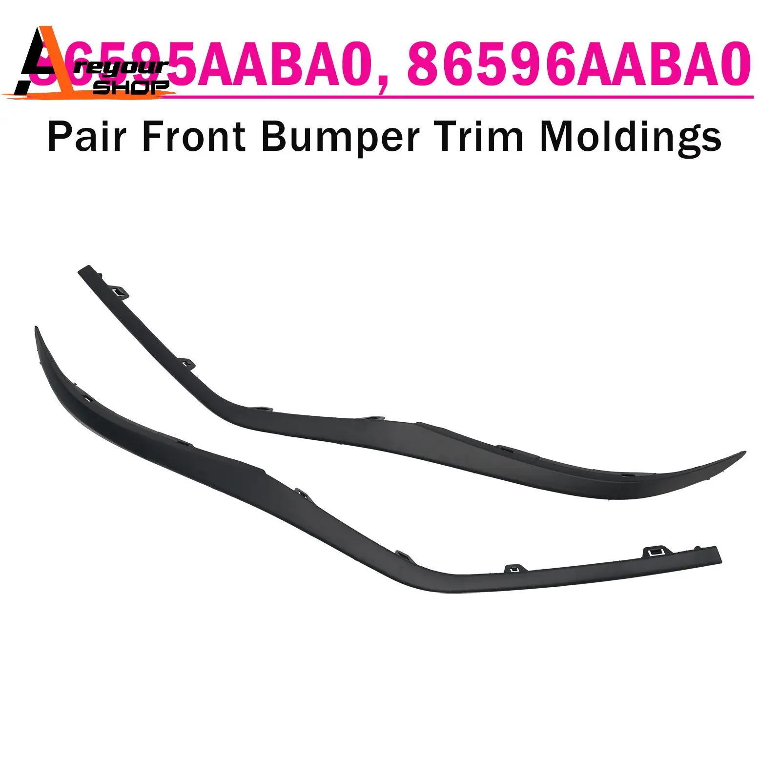 Areyourshop Pair Front Bumper Trim Moldings Left & Right for Hyundai Elantra 2024-2025