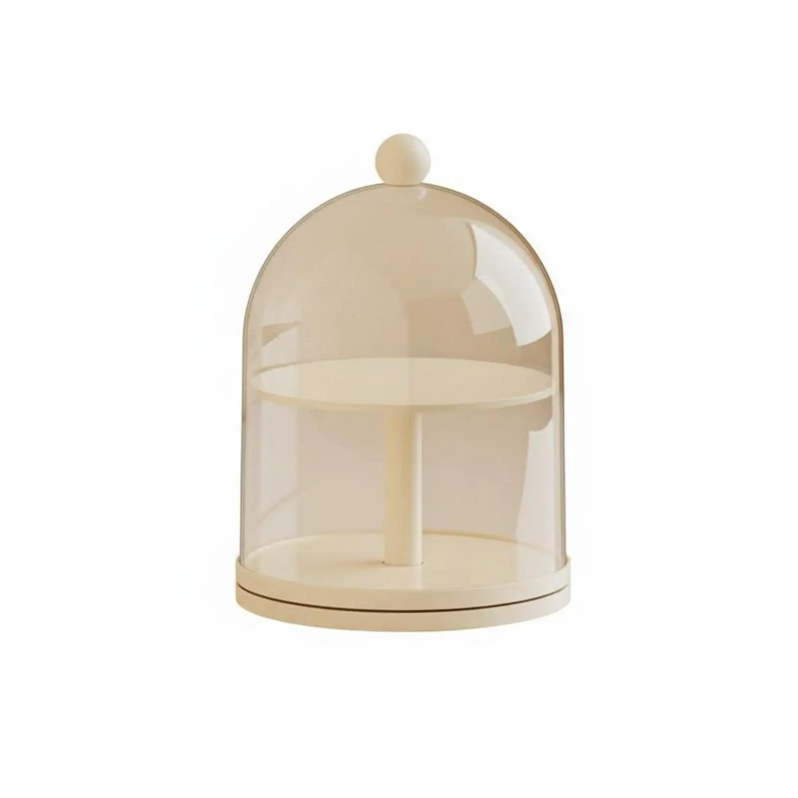 Versatile Display Stand Dustproof Dome Transparent Rotating Organizer Storage Case for Collectible Toys Models