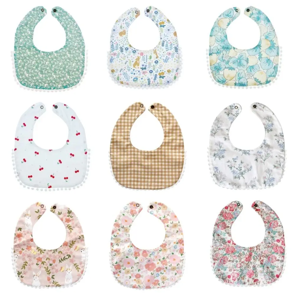 Exquisite Cotton Drool Stuff Bibs Colorful Saliva Towel Feeding Drool Bibs Waterproof Korean Style Feeding Apron Newborn