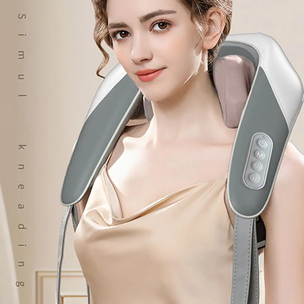 

Full Body Simulated Manual Hot Compress Massage Machine Muscles Massager Shoulder Waist Pain Tightness Legs Neck Reli X1r8