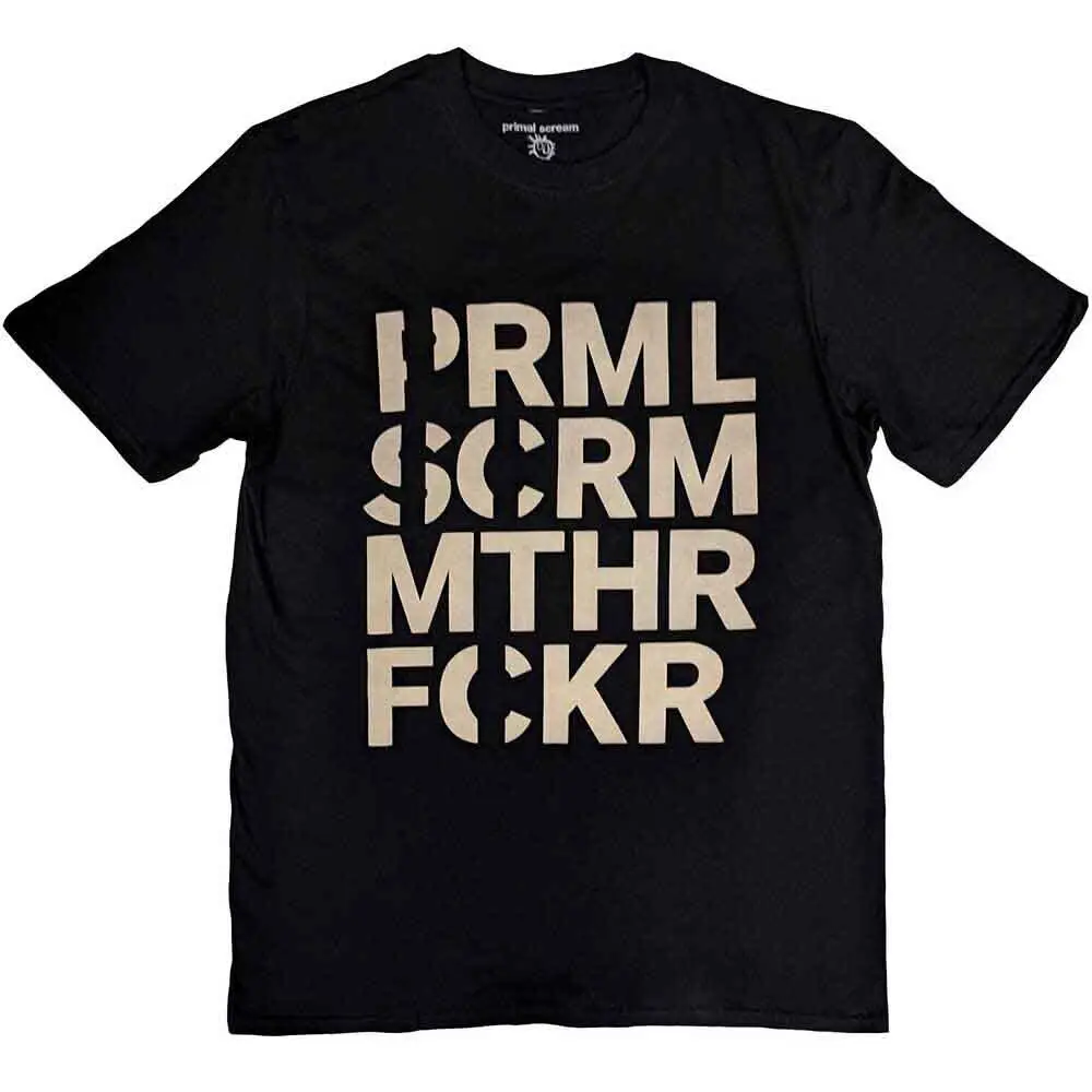 Primal Scream Muthafucka T-Shirt Black New