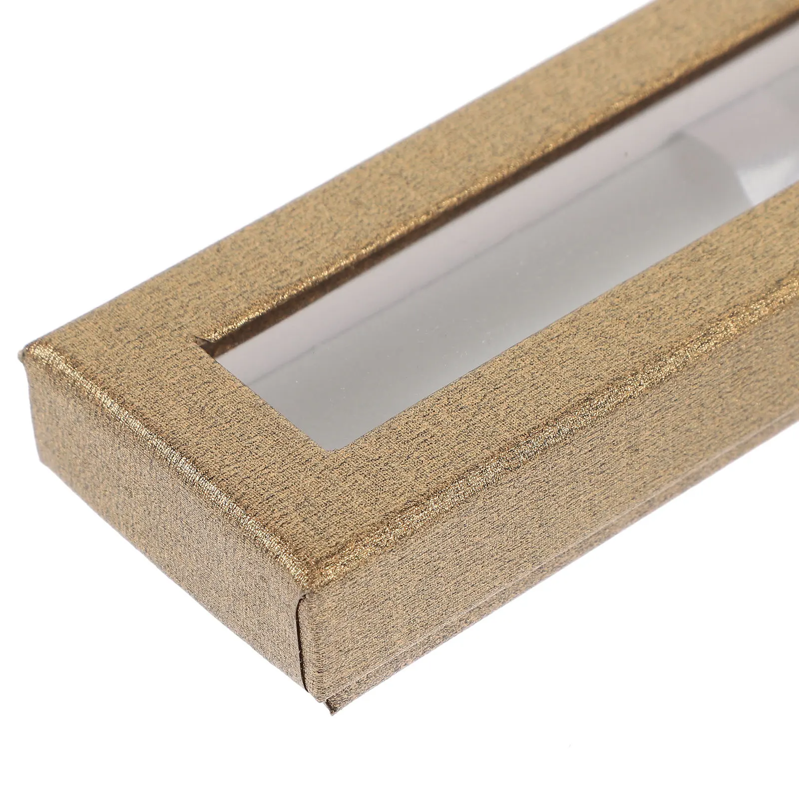 

5Pcs Paper Pen Box Gift Case Clear Window Portable Empty Organizer Pencil Holder Pen Display Box Suitable for Business Trip