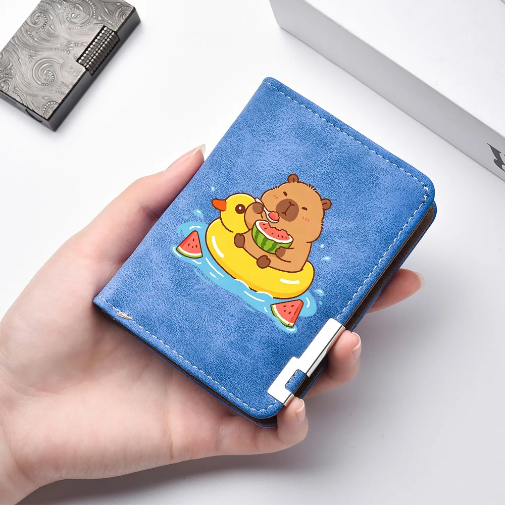 Cartoon-patterned New Men's Wallet. Men's Short Wallet Made of PU Leather with Multiple Card Slots.