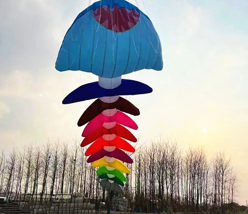 Free shipping fishbone soft kites pendant flying fish kites adults kites inflatable large kite outdoor toy giant kites to fly