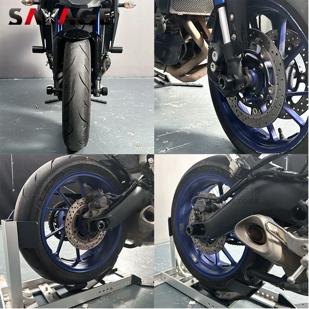 Wheel Axle Sliders Frame Slider Crash Pad For Yamaha MT-09 Tracer 900/GT FJ09 2015-2020 MT09 Tracer 900GT 900/GT FJ-09 MT FJ 09