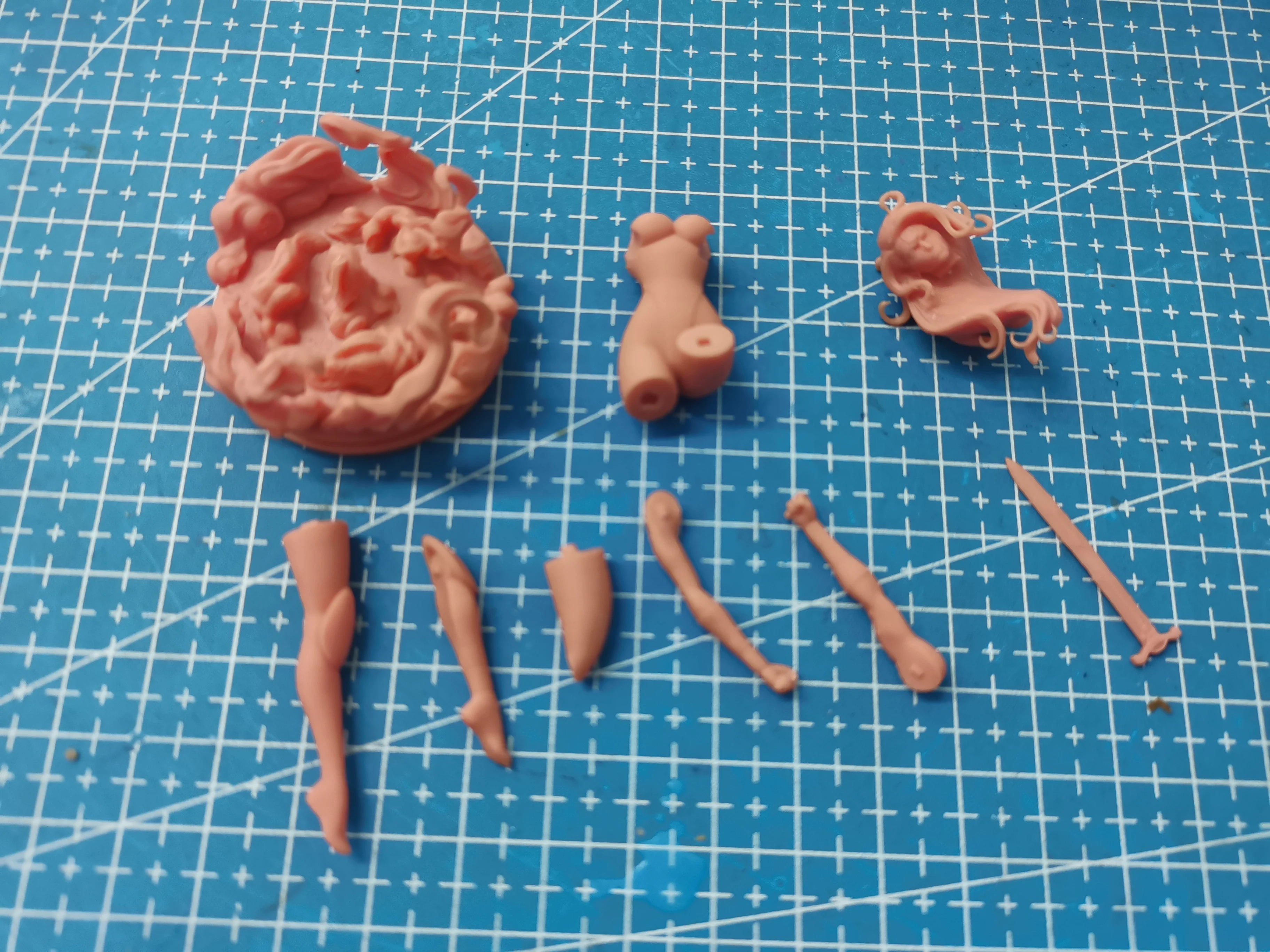 Glorious Battle Girl Nsfw Diy 1/24 Scale 90mm Height resin assemble Model Kit Unassembled and Unpainted Statuettes Toy