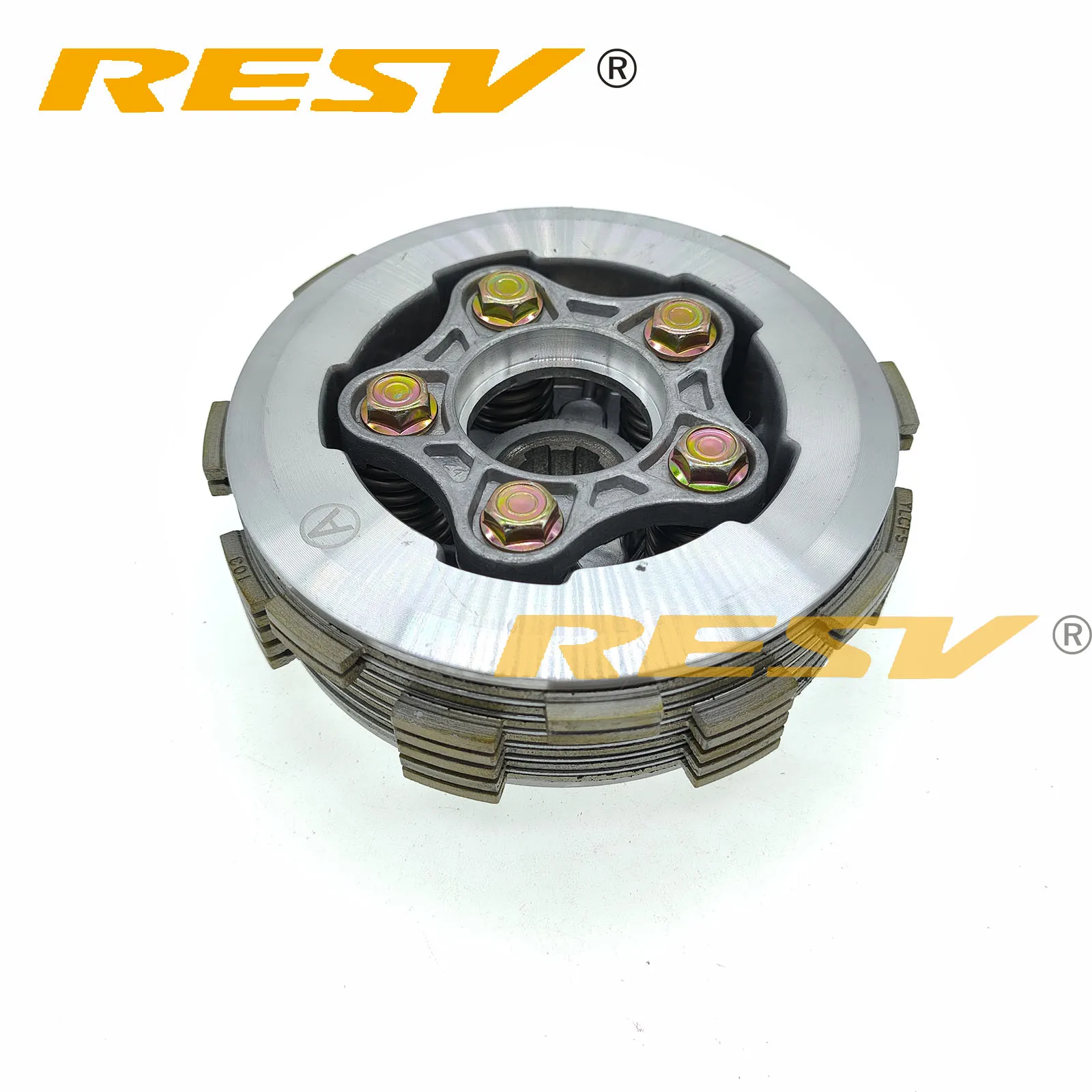 RESV Clutch Plate Assembly for CG300 Zongshen NB300 CG NB 300 Engine 5 Column Reinforced 7pcs Friction Disc Clutch Plate