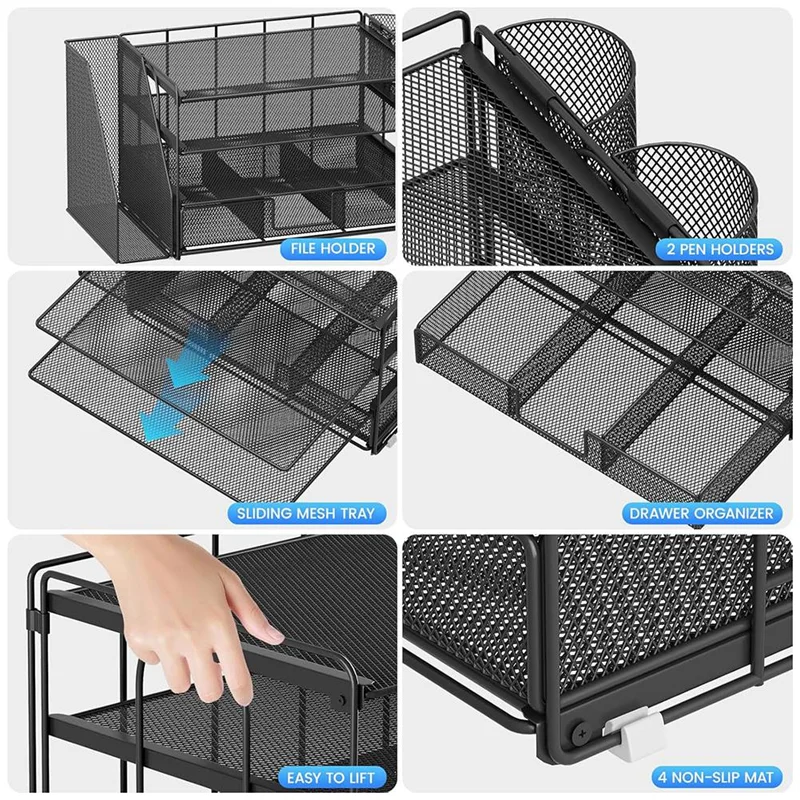 Organizzatori e accessori da scrivania, accessori da scrivania per forniture per ufficio, accessori per cassetti da scrivania per organizer per file