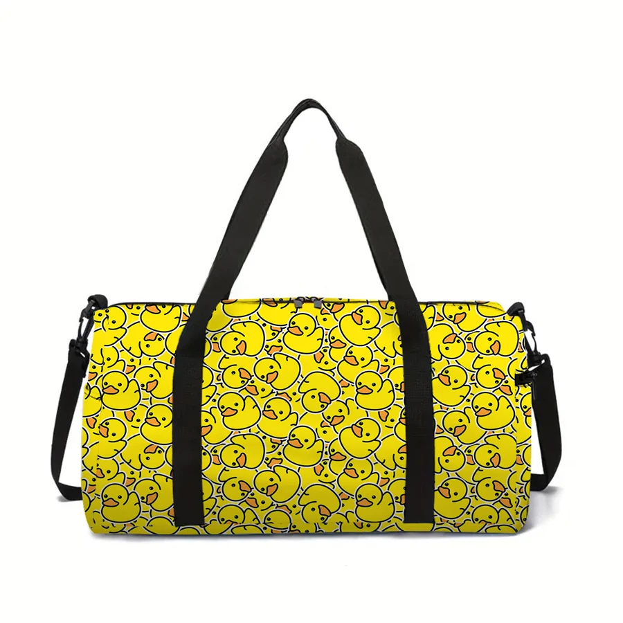 

Large Travel Bag Yellow Duck Pattern Multi-Functional Duffle Tote Bag Handbags Waterproof Gym Bags for Boys/Girls Fitness Bag