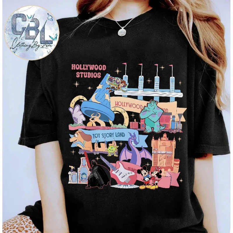 

2025-26 Summer Fashion T-shirt Y2k Minnie Mouse Hat Printed 100% cotton printed T-shirt couple outfits Loose Disney T-shirt